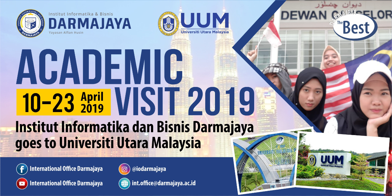 Wow…65 Mahasiswa IIB Darmajaya Ikuti Academic Visit di UUM