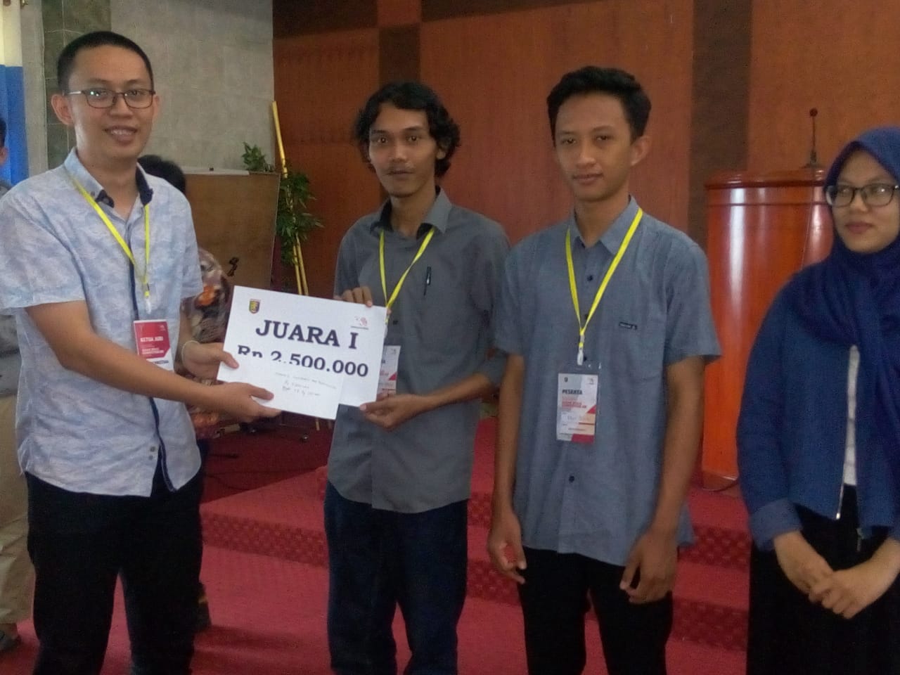 Mahasiswa IIB Darmajaya Sabet Juara 1 dan 2 Web Technology Selekda ASC XIII 2019