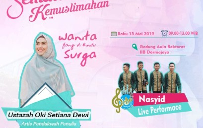 Yuuk Ukhti, Ikuti Seminar Kemuslimahan Bersama Oki Setiana Dewi di Darmajaya