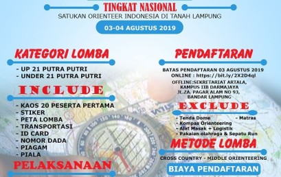 Yuk Daftar, Artala Darmajaya Gelar Kompetisi Orienteering Tingkat Nasional