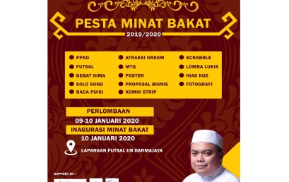 Gelar Pesta Minat Bakat, IIB Darmajaya Bekali Mahasiswa Kemampuan Non-akademik