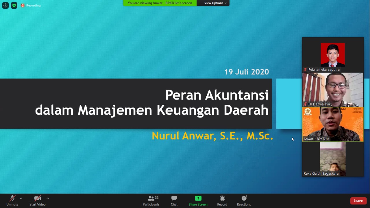 IIB Darmajaya Gelar Kuliah Praktisi untuk Mahasiswa Prodi Akuntansi