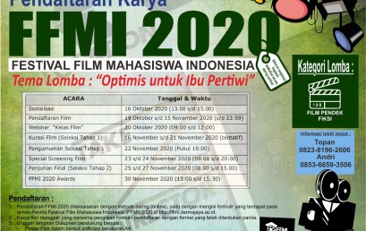 Pusprenas – IIB Darmajaya Gelar FFMI 2020: Yuuk Daftarkan Karya Film Terbaikmu Mahasiswa