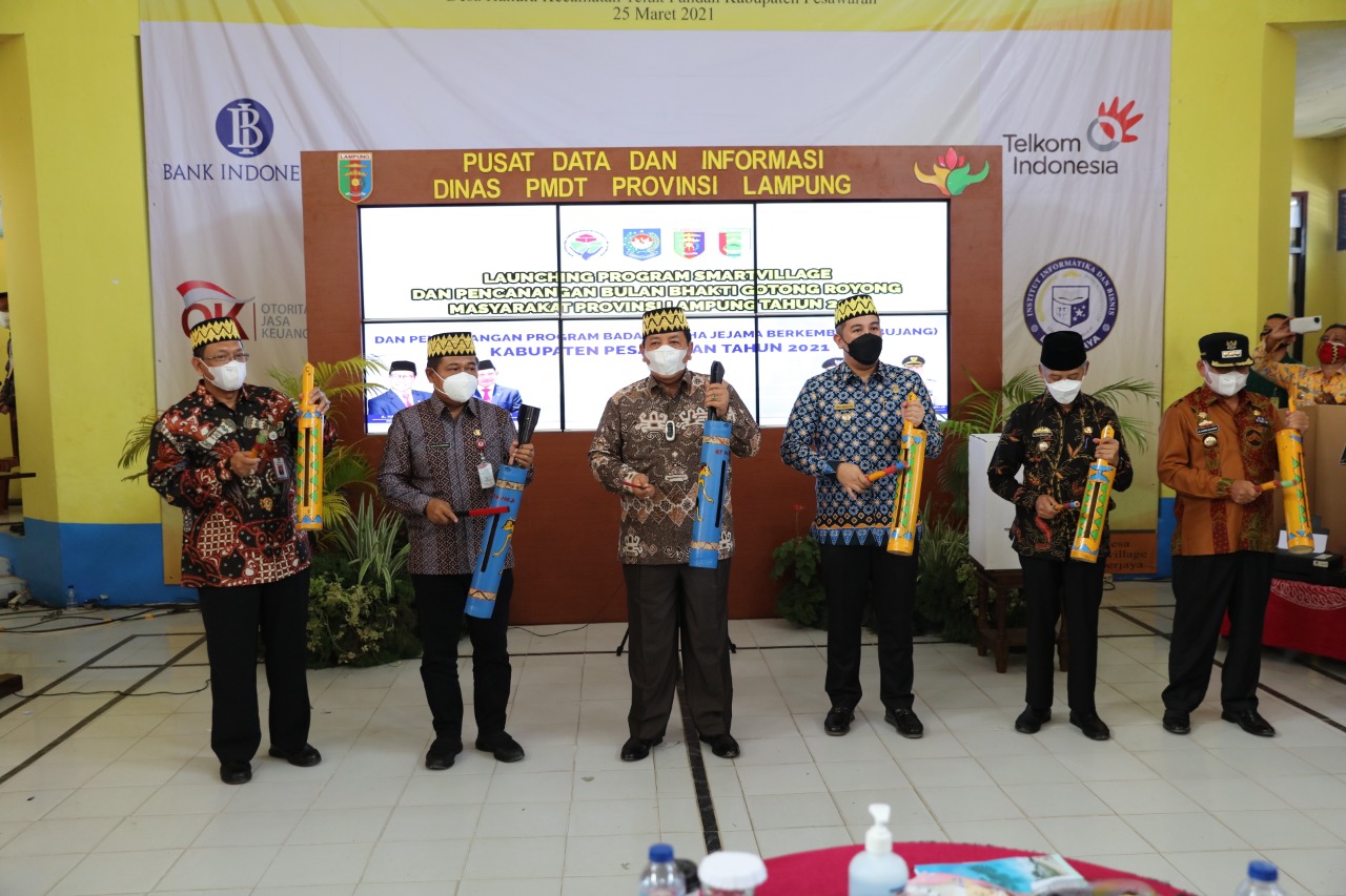 Smart Village Pemprov Lampung – IIB Darmajaya Dilaunching, Kemendagri dan Kemendes Memuji