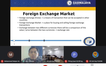 Dosen Prodi Bisnis Digital Isi Kuliah di UEL Vietnam Mengajar Materi “Foreign Exchange Market”