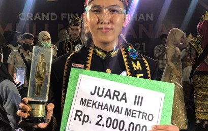 Riki Okta Saputra, Mahasiswa Prodi Manajemen IIB Darmajaya Juara III Mekhanai Kota Metro 2021