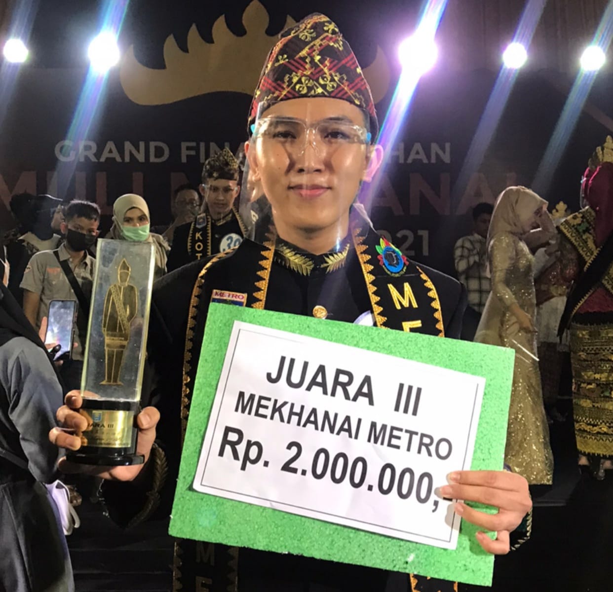 Riki Okta Saputra, Mahasiswa Prodi Manajemen IIB Darmajaya Juara III Mekhanai Kota Metro 2021