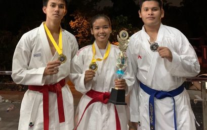 Tiga Mahasiswa Kampus Biru ini Juara Kejuaraan Karate Open di Sumatra Selatan