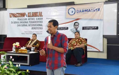 Workshop dan Klinikal Darmajaya, Kiat Tembus Jurnal Nasional dan Internasional