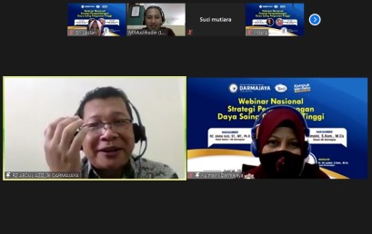 Darmajaya Sukses Gelar Webinar Nasional Strategi Pengembangan Daya Saing PT