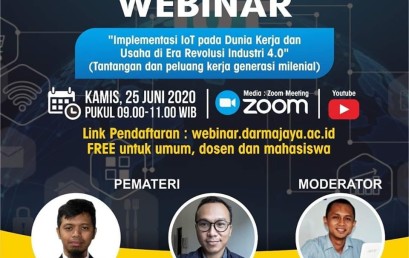 Implementasi IoT pada Dunia Kerja dan Usaha di Era Revolusi Industri 4.0.⁣