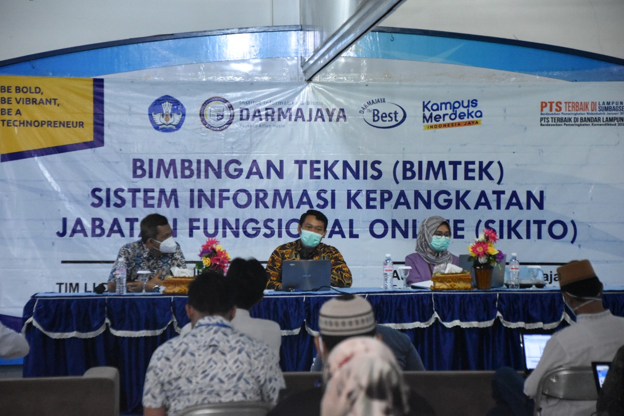 Tingkatkan Jenjang Akademik, Ratusan Dosen Darmajaya Ikuti Bimtek Sikito