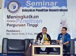 LP4M IBI DARMAJAYA GELAR SEMINAR KELAYAKAN PENELITIAN DESENTRALISASI