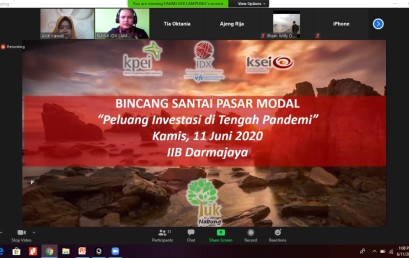 Bincang Santai Pasar Modal IIB Darmajaya: Peluang Investasi di Masa Pandemi