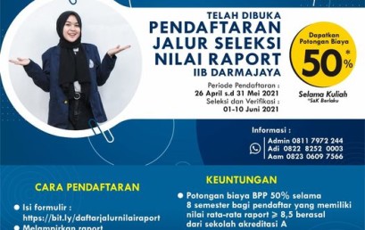 Institut Swasta Terbaik di Indonesia Buka Pendaftaran Jalur Nilai Raport