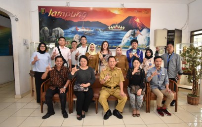 Kenalkan Budaya dan Wisata Lampung, NTVU – Darmajaya Kunjungi Dinas Pariwisata