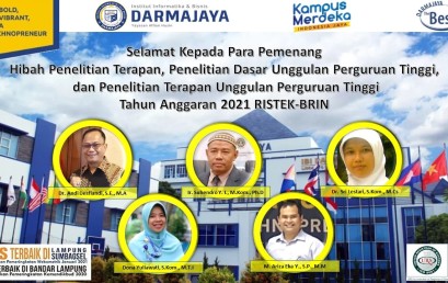 Lima Dosen IIB Darmajaya Lolos Hibah Penelitian Kemenristek/BRIN