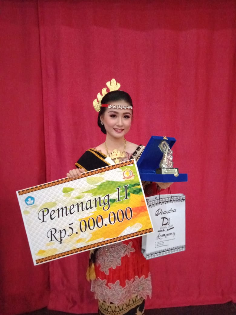 Mahasiswi Darmajaya Juara II Duta Bahasa Provinsi Lampung 2019