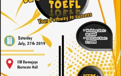 Ingin Skor TOEFLmu Tinggi, Yuuk Daftar Workshop UKM Bahasa dan Darmajaya Language Center