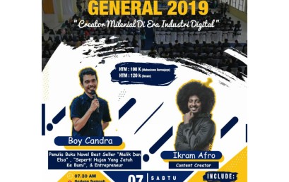 Stadium General, Mibat Darmajaya Hadirkan Penulis Best Seller dan Content Creator