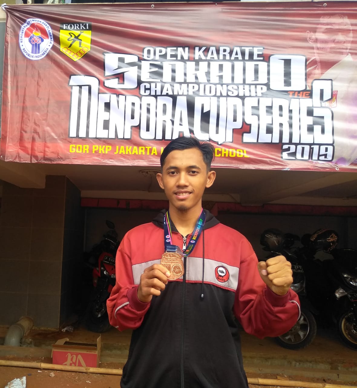 Mahasiswa IIB Darmajaya Juara III Open Karate Senkaido Championships Menpora Cup Series 2019