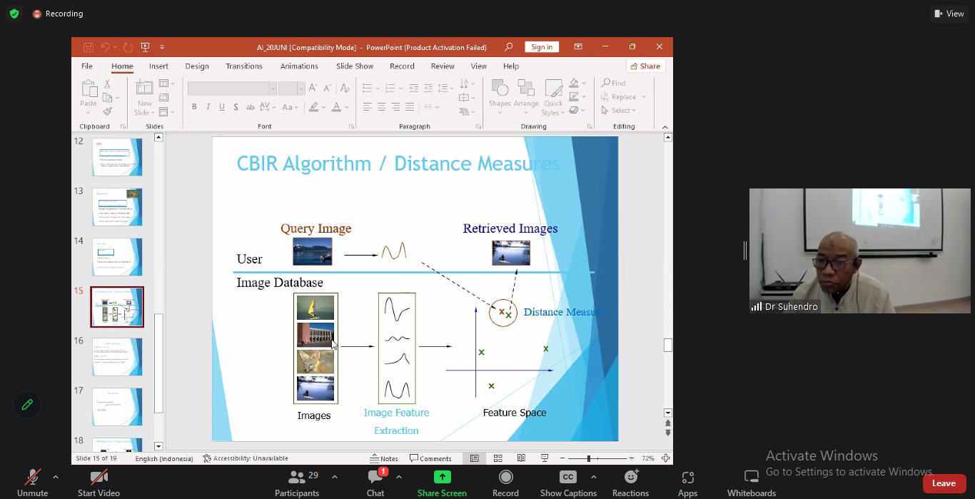 Paparkan Artificial Intelligence, Dosen Prodi Teknik Informatika ini Isi Collaborative Teaching dengan NTVU, Tiongkok