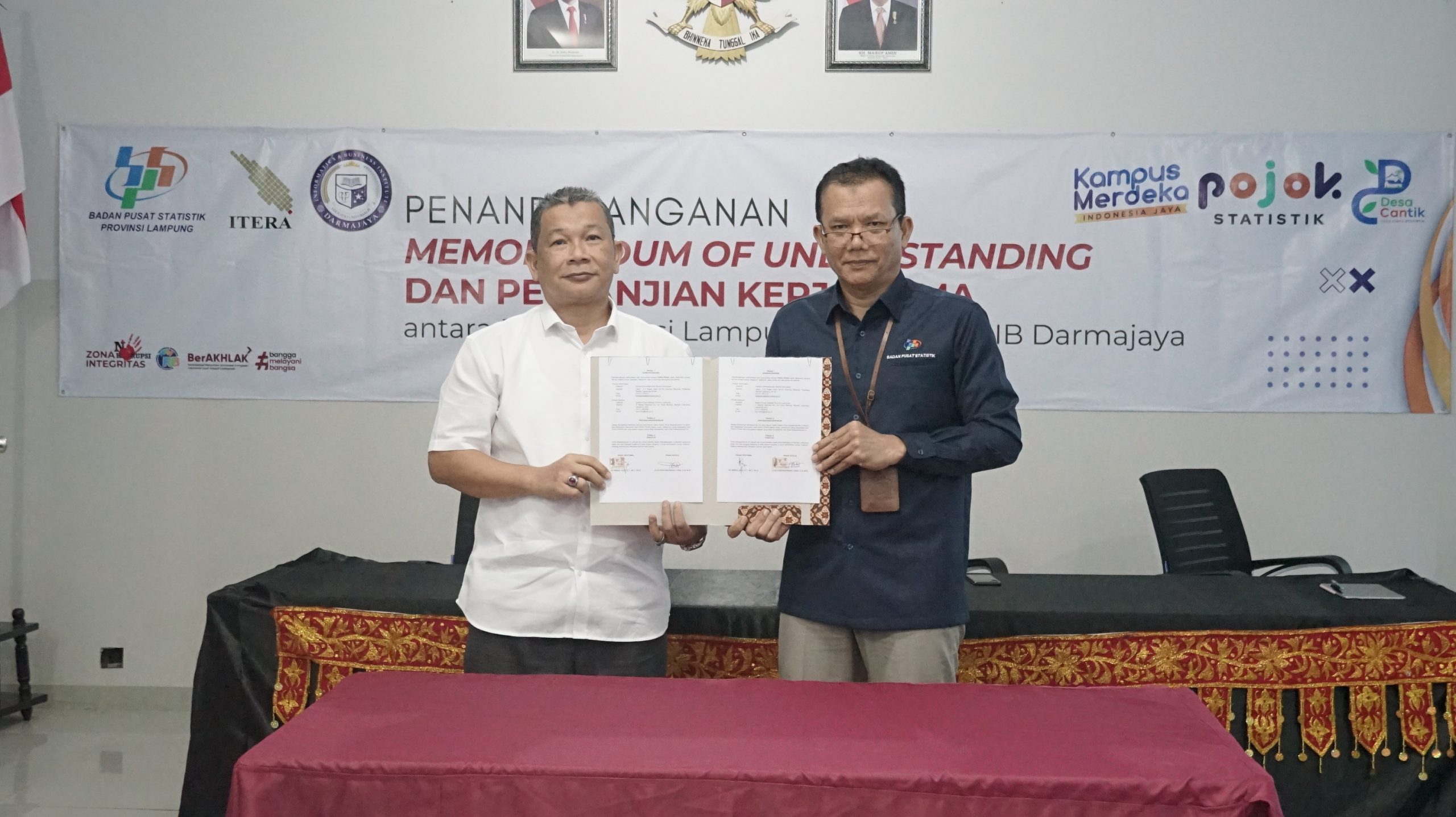 Jalin MoU dan PKS dengan BPS Provinsi Lampung, IIB Darmajaya akan Ada Pojok Statistik