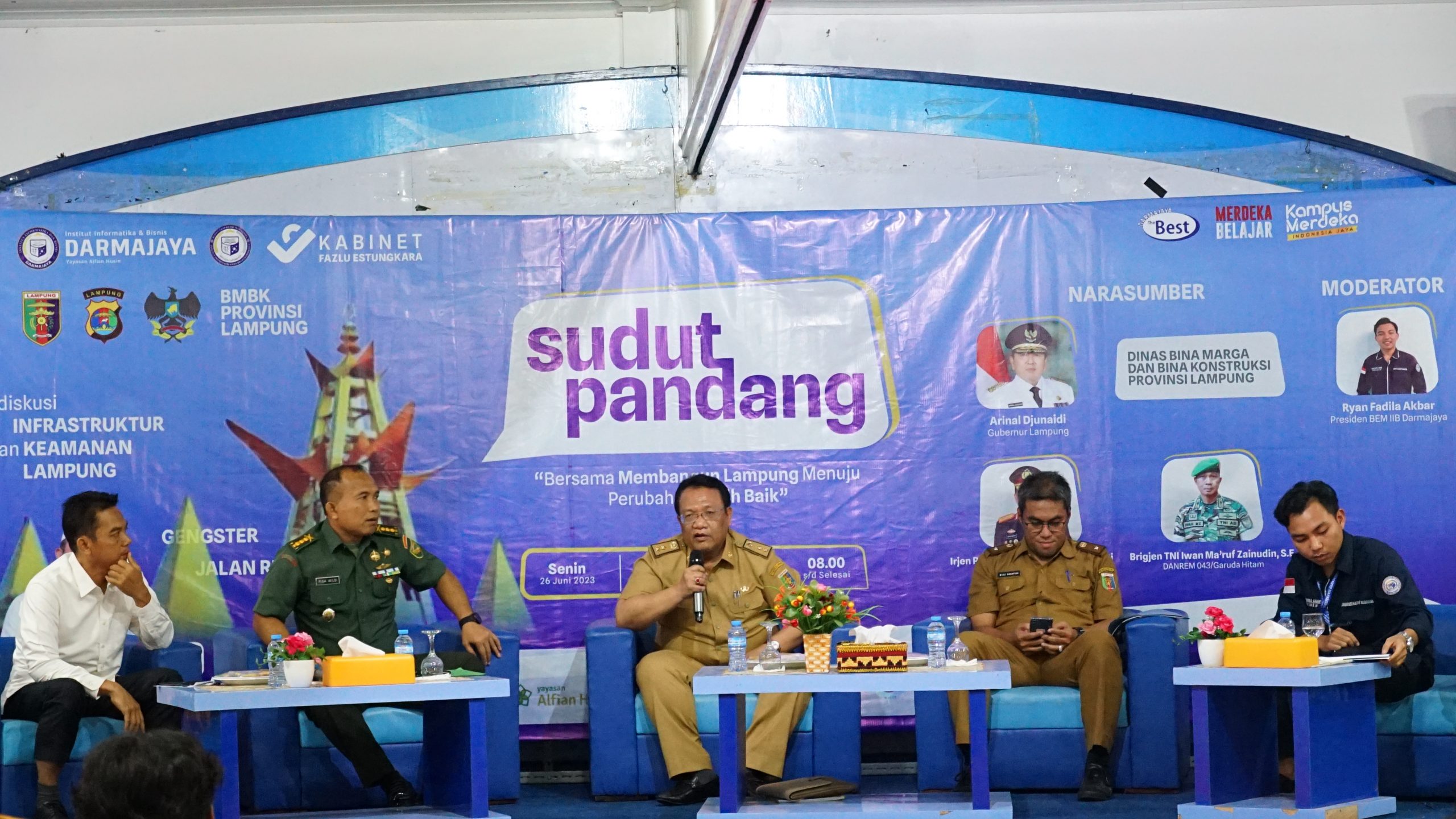 Hadirkan Polda, Korem dan Dinas BMBK, BEM IIB Darmajaya Gelar FGD “Bersama Membangun Lampung Menuju Perubahan Lebih Baik”