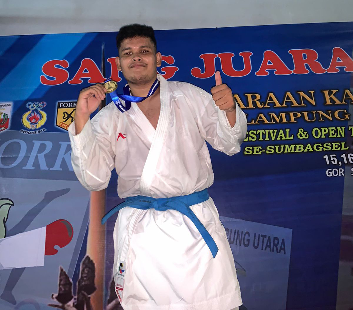 Mahasiswa Darmajaya Juara Karate Se-Sumbagsel di Lampung Utara