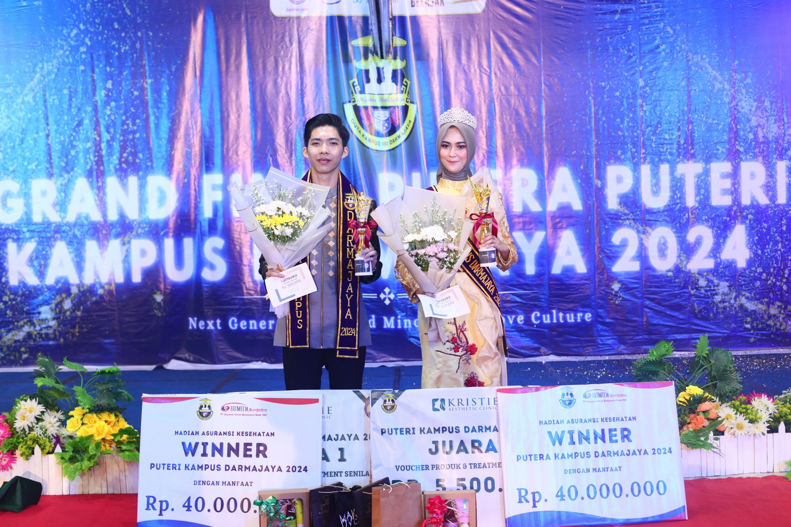 Mahasiswa Prodi Pariwisata dan Akuntansi ini Juara Putra Putri Kampus Darmajaya 2024, Ini Pesan Wakil Rektor