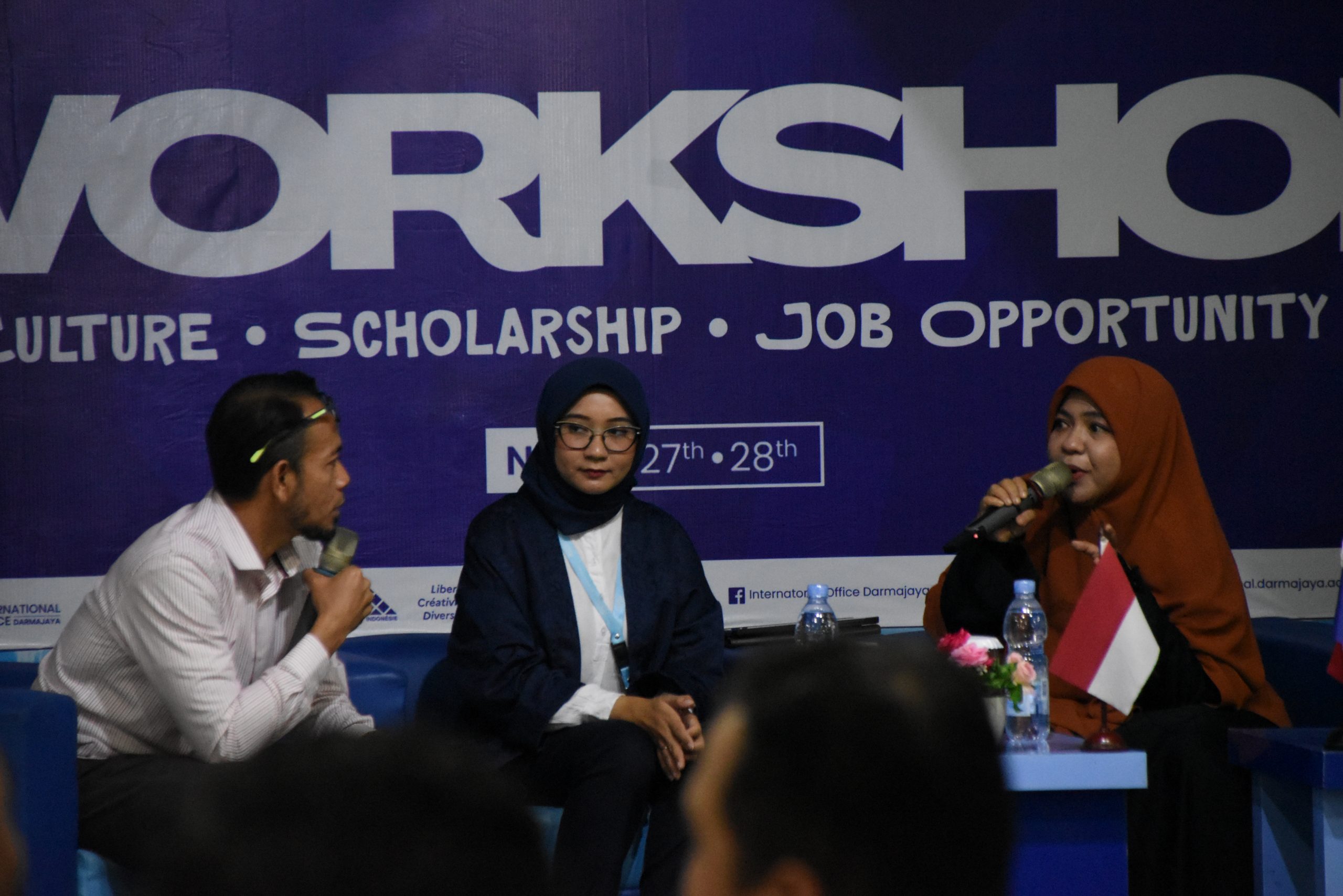 Ratusan Peserta Hadiri Workshop Culture, Scholarship and Job Opportunity di IIB Darmajaya