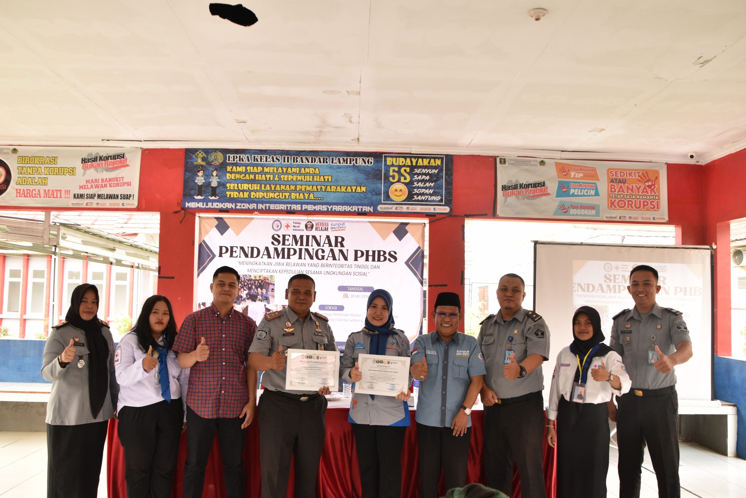 UKM KSR PMI IIB Darmajaya Gelar Seminar Pendampingan PHBS di Lembaga Pembinaan Khusus Anak Bandarlampung