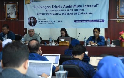 Menuju Unggul, LPM IIB Darmajaya Gelar Bimtek Audit Mutu Internal SPMI