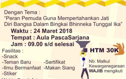 Ayo Ikuti Seminar Umum Legislatif MPM Darmajaya