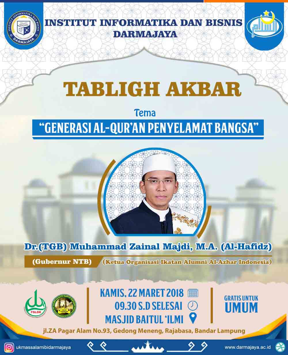 Tabligh Akbar Darmajaya Hadirkan Gubernur NTB