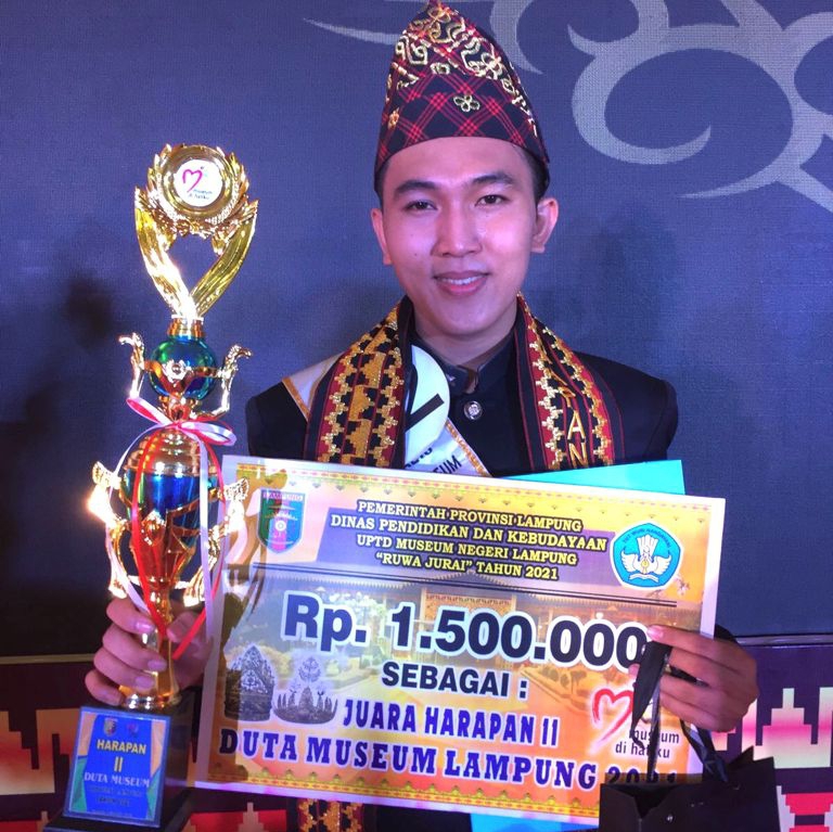 Riki Okta Saputra Raih Juara Duta Museum Lampung 2021