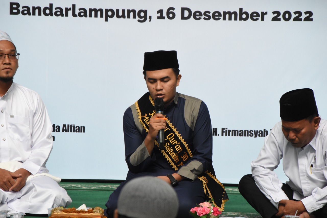 Rumah Tahfidz IIB Darmajaya Gelar Tasmi’ 30 Juz Kubro Muhammad Saifuddin Mahfudz