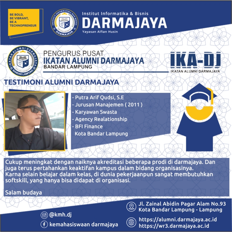 Testimoni Alumni (Putra Arif Qudsi)