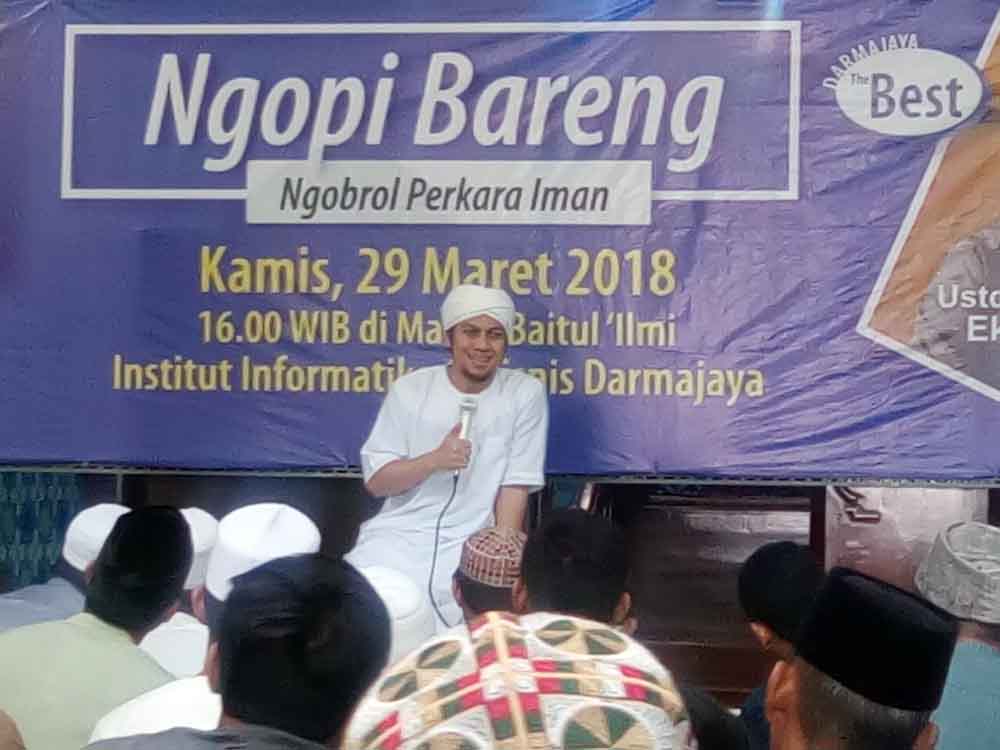 Mahasiswa Darmajaya Ngobrol Perkara Iman Bersama Sunu