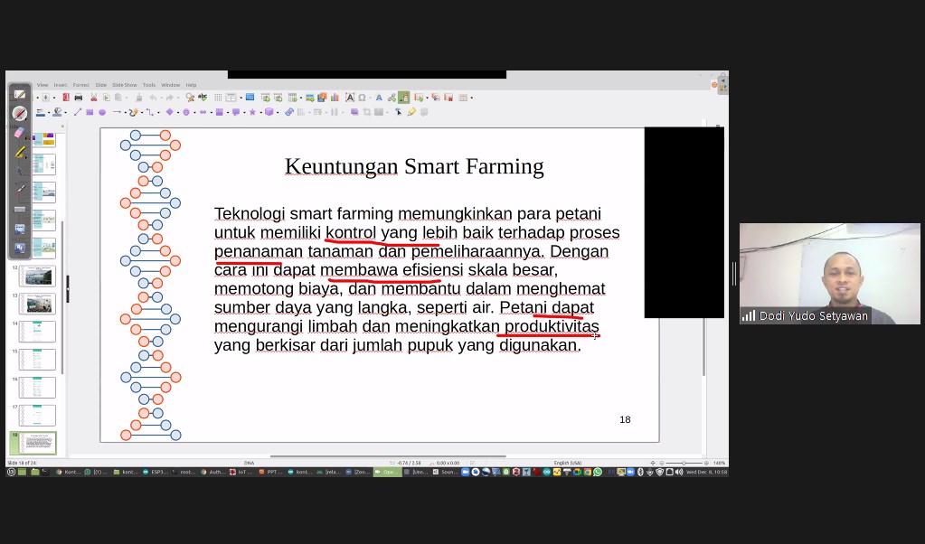 Kenalkan IoT dan Smart Farming, Dosen Sistem Komputer ini Isi Kuliah MBKM di Universitas Islam Blitar