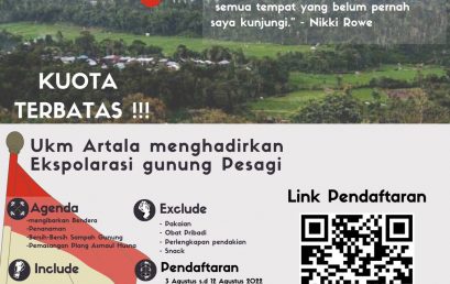 HUT ke-77 RI, UKM Artala Darmajaya akan Kibarkan Merah Putih di Gunung Pesagi