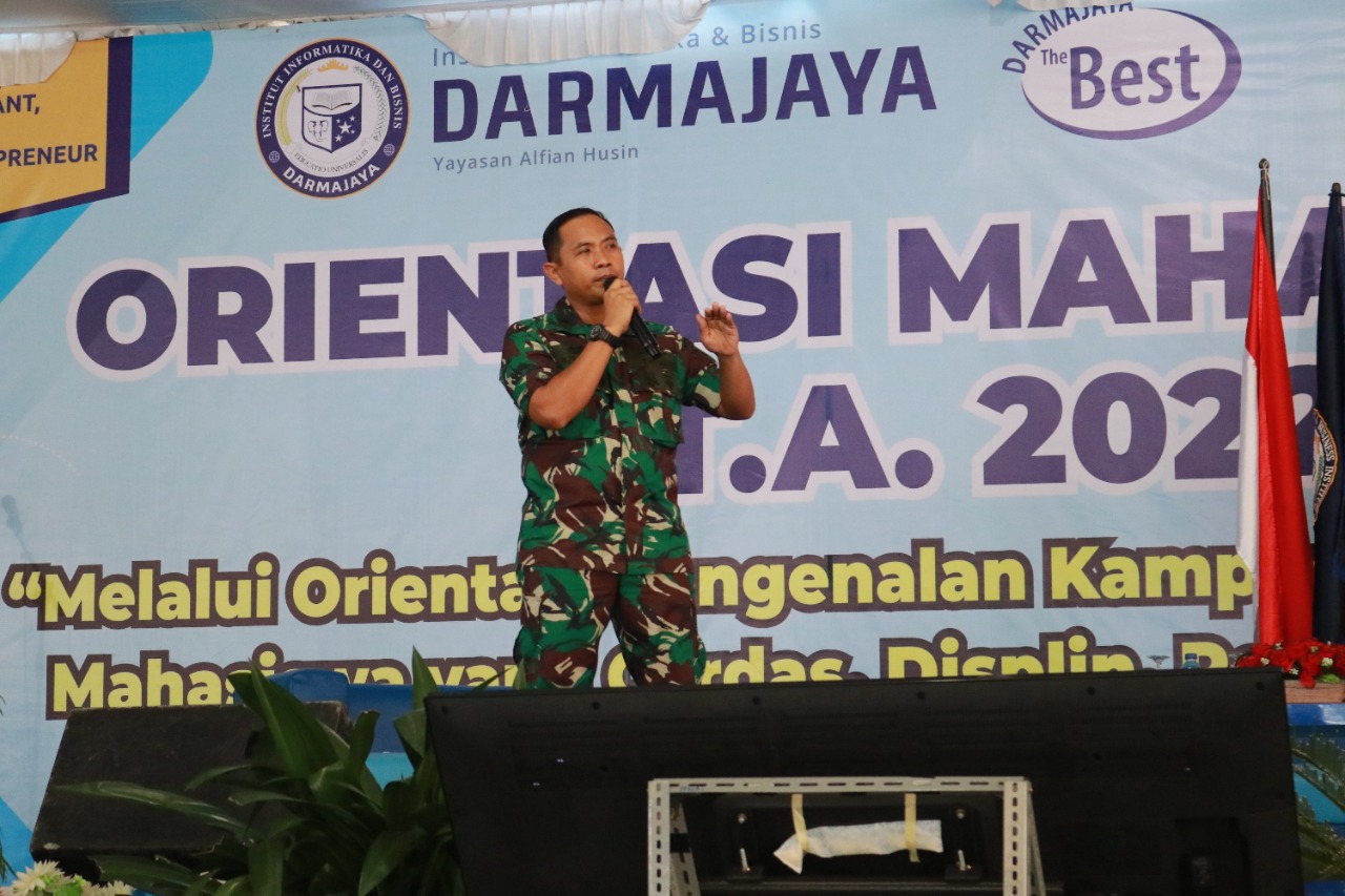 Ories 2022 IIB Darmajaya : Peserta Terima Materi Wawasan Kebangsaan dari Brigif 4 Marinir Piabung, Pesawaran