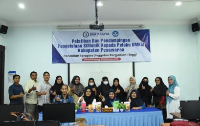 Dosen IIB Darmajaya Berikan Pelatihan dan Pendampingan SiMoniK kepada Pelaku UMKM Pesawaran