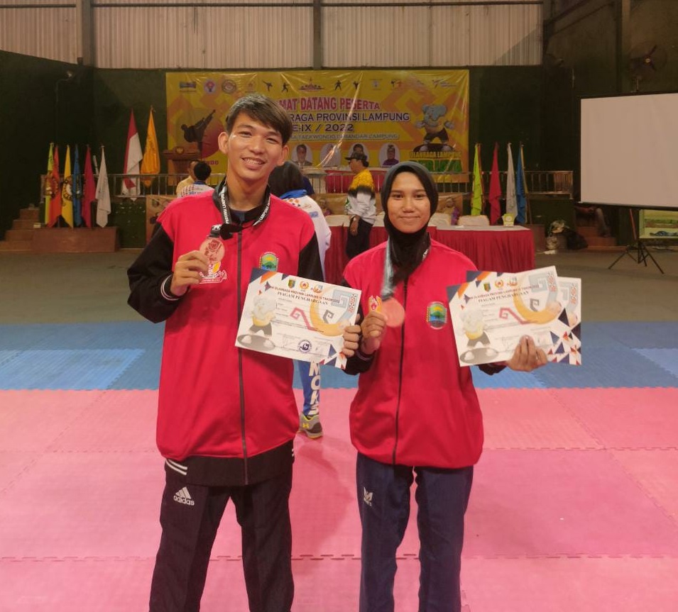 Wakili Lamsel, Mahasiswa IIB Darmajaya ini Raih Perunggu Cabang Taekwondo