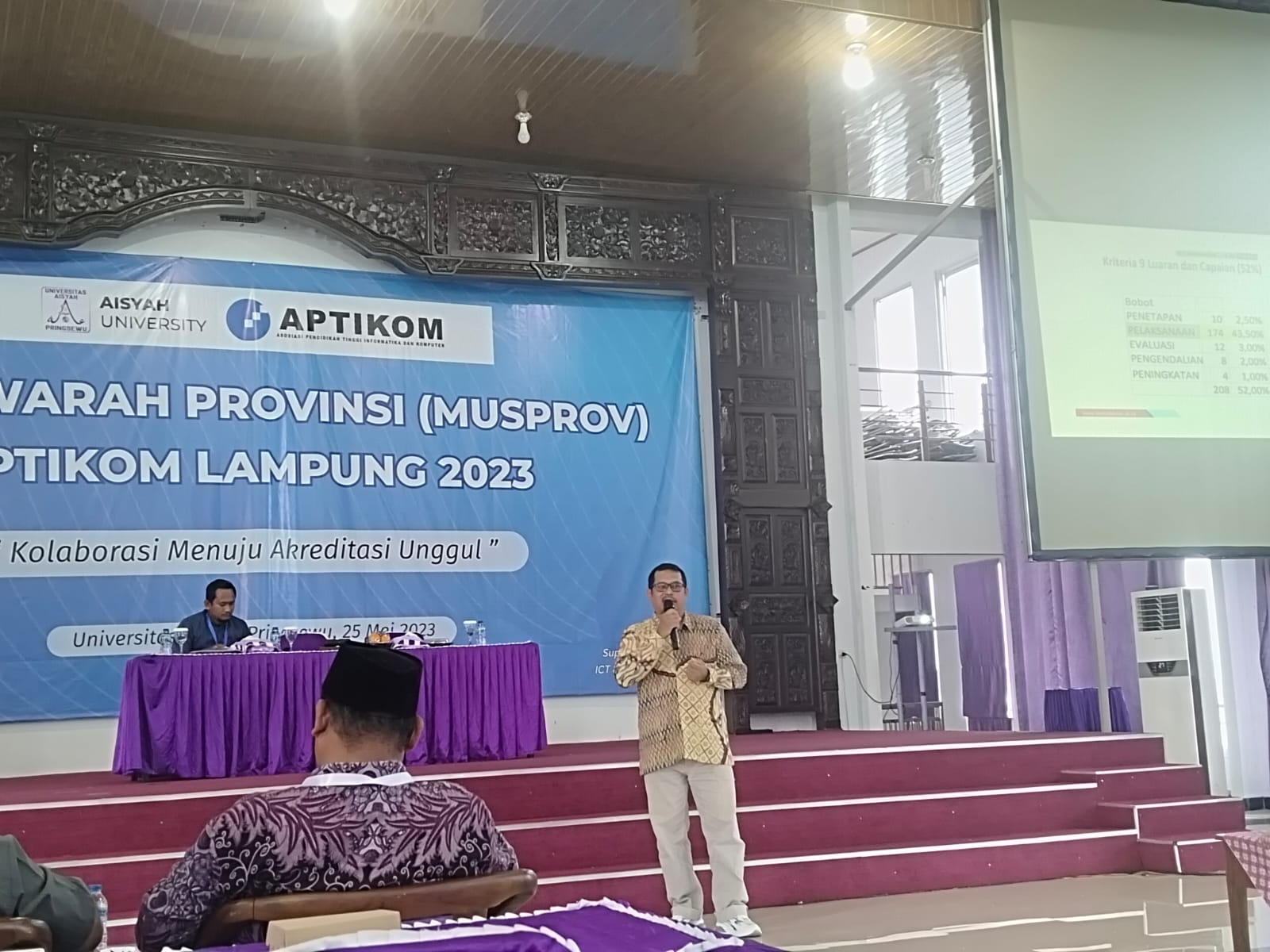 Musprov Aptikom Provinsi Lampung 2023, Dosen Prodi MTI IIB Darmajaya Sampaikan “Kolaborasi Menuju Akreditasi Unggul”