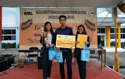 Mahasiswa IIB Darmajaya Juara Tiga Bussines Plan Tingkat Provinsi Lampung