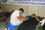 DONOR DARAH SUKARELA UKM KSR-PMI KAMPUS IBI DARMAJAYA