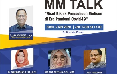 MM Talk IIB Darmajaya : Pelaku Usaha Jaga Cash Flow untuk Survive selama Covid-19