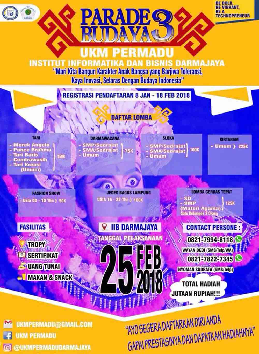 Parade Budaya Ukm Permadu Siap Digelar