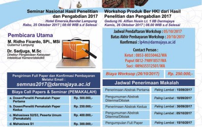 Darmajaya Siap Gelar Seminar Nasional Hasil Penelitian dan Pengabdian